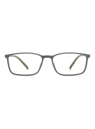 Zero Power Bluecut & Antiglare Rectangular Shape Computer Eyeglasses LB E13527 - Lens Size: 53mm - Grey - v1653483453/N53327720A_1