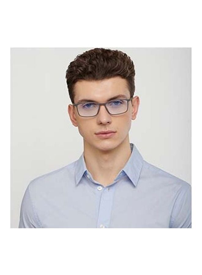 Lenskart Blu - Zero Power Bluecut & Antiglare Rectangular Shape Computer Eyeglasses LB E13527 - Lens Size: 53mm - Grey - Image 1