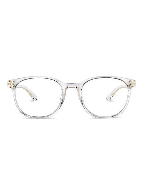 Zero Power Bluecut & Antiglare Round Shape Computer Eyeglasses LB E14271 - Lens Size: 52mm - Transparent