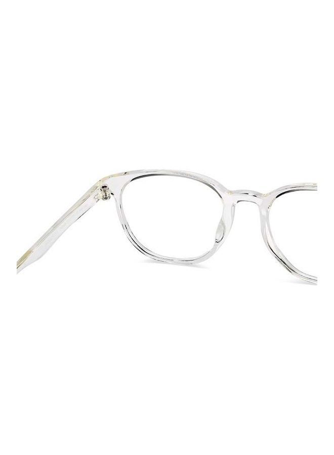 Lenskart Blu Zero Power Bluecut & Antiglare Round Shape Computer Eyeglasses LB E14271 - Lens Size: 52mm - Transparent  - Image 4