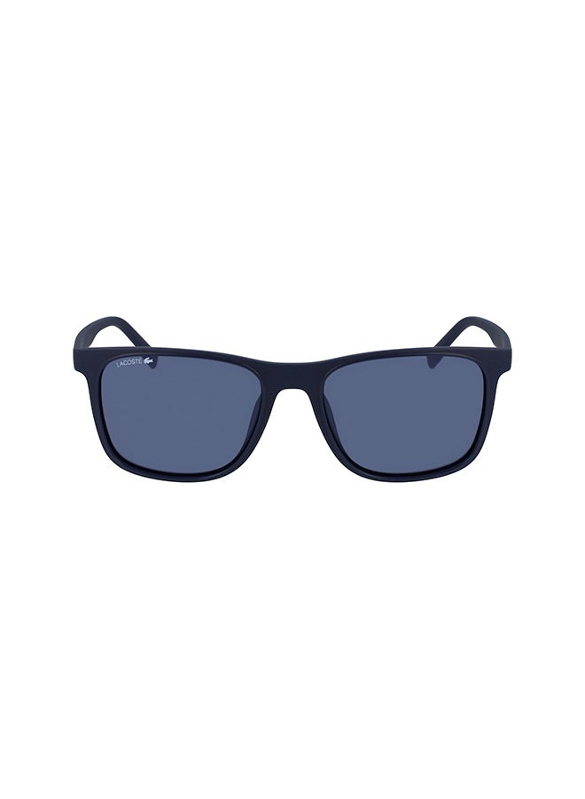 LACOSTE - Men's Full Rimmed Modified Rectangular Frame Sunglasses - Lens Size: 55 mm - Image 1