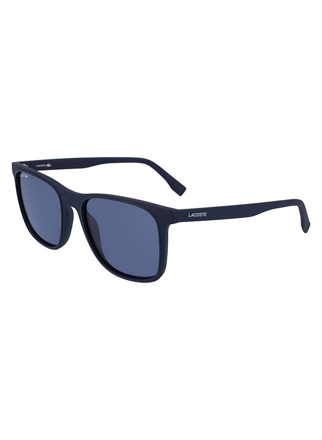 LACOSTE - Men's Full Rimmed Modified Rectangular Frame Sunglasses - Lens Size: 55 mm - Image 1