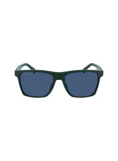LACOSTE Men's Fullrim Injected Modified Rectangle Sunglasses - Lens Size: 56 mm  - Image 1