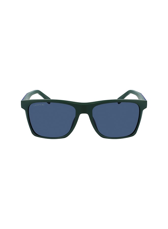 LACOSTE - Men's Fullrim Injected Modified Rectangle Sunglasses - Lens Size: 56 mm - Image 1
