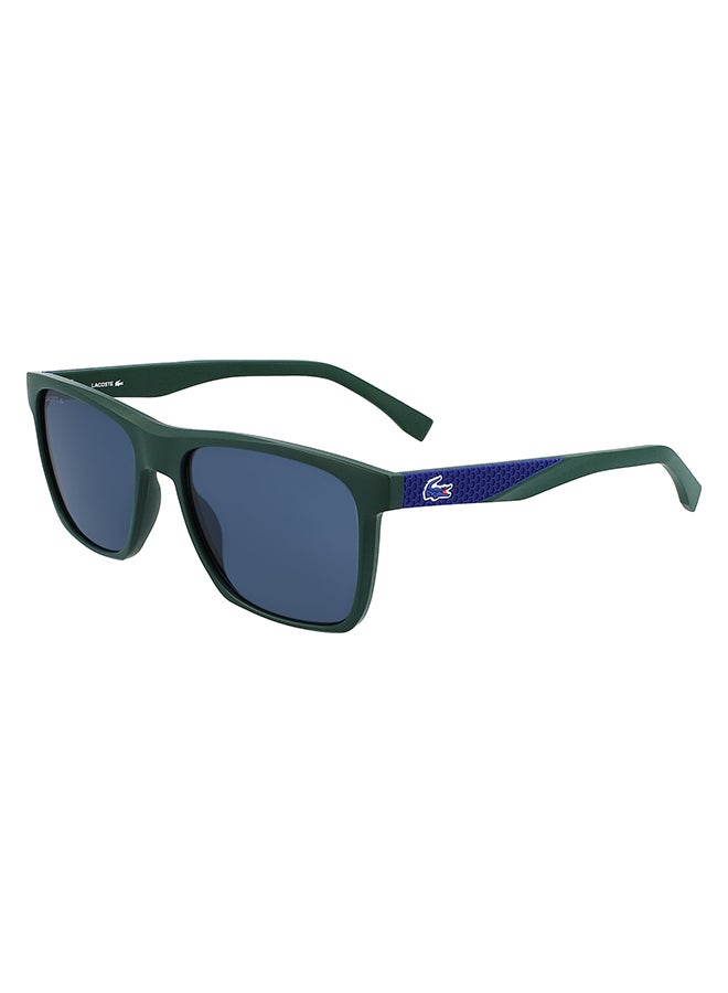 LACOSTE - Men's Fullrim Injected Modified Rectangle Sunglasses - Lens Size: 56 mm - Image 1