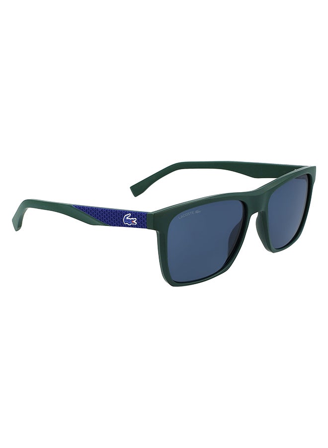 LACOSTE - Men's Fullrim Injected Modified Rectangle Sunglasses - Lens Size: 56 mm - Image 1