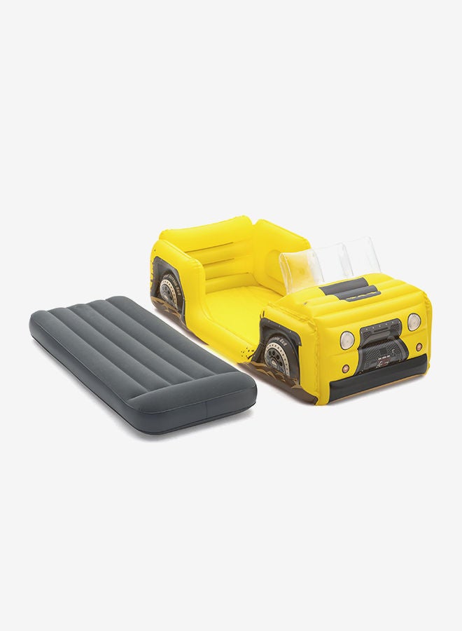 بست واي سرير هوائي دريم شازر - أصفر أصفر 160x84x62سم - Image 2