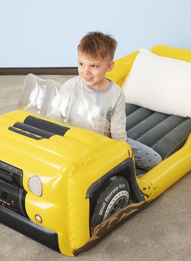 بست واي سرير هوائي دريم شازر - أصفر أصفر 160x84x62سم - Image 5