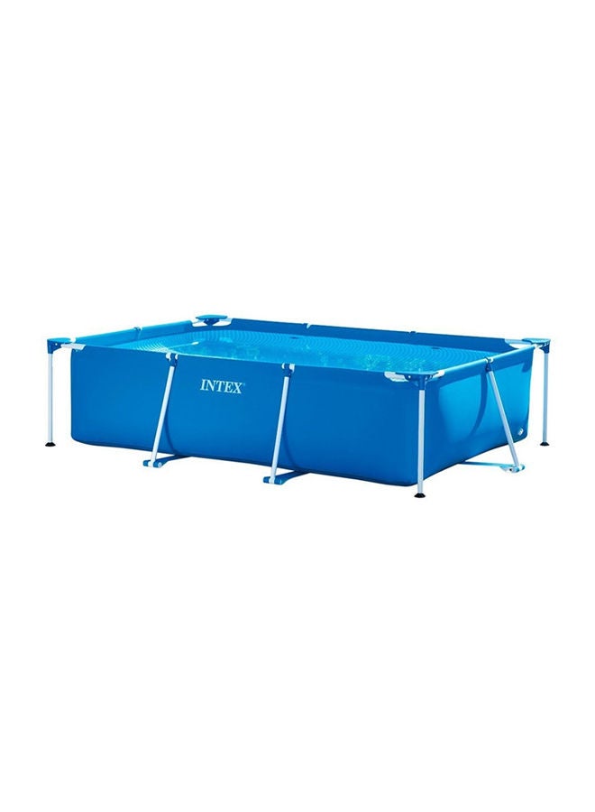 INTEX Superior Strength And Longer Durability Sturdy Rectangular Unisex Frame Swimming Pool Blue with Filter Pump Model 28274 Summer Fun Water Play 450x220x84cm  - Image 3