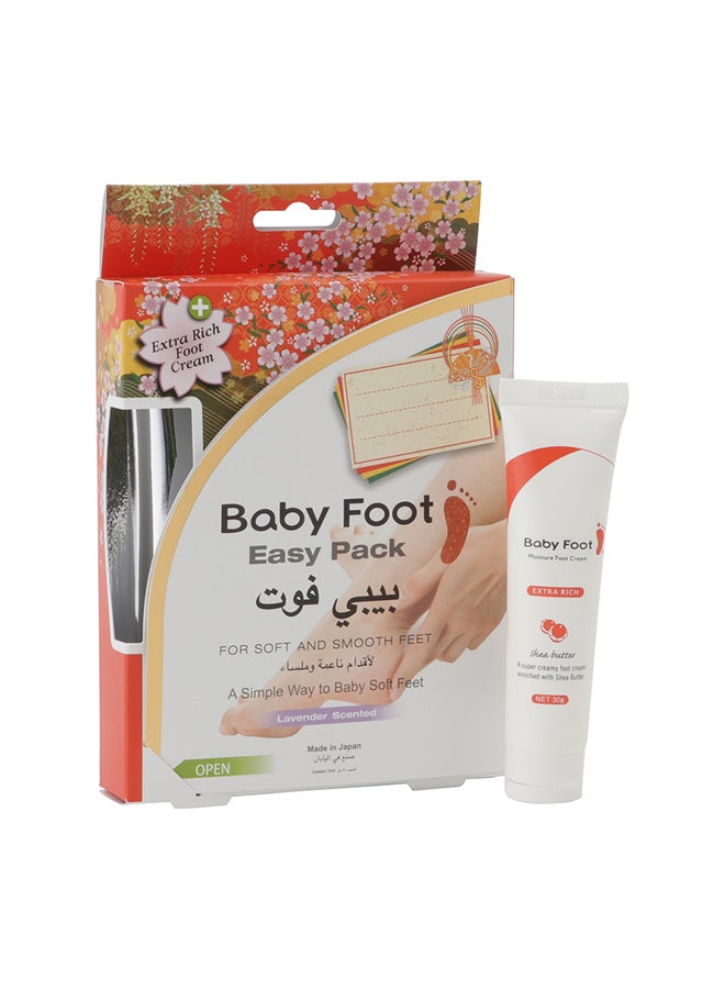 Baby Foot - Exfoliant Lavender Foot Care Red/White - Image 1