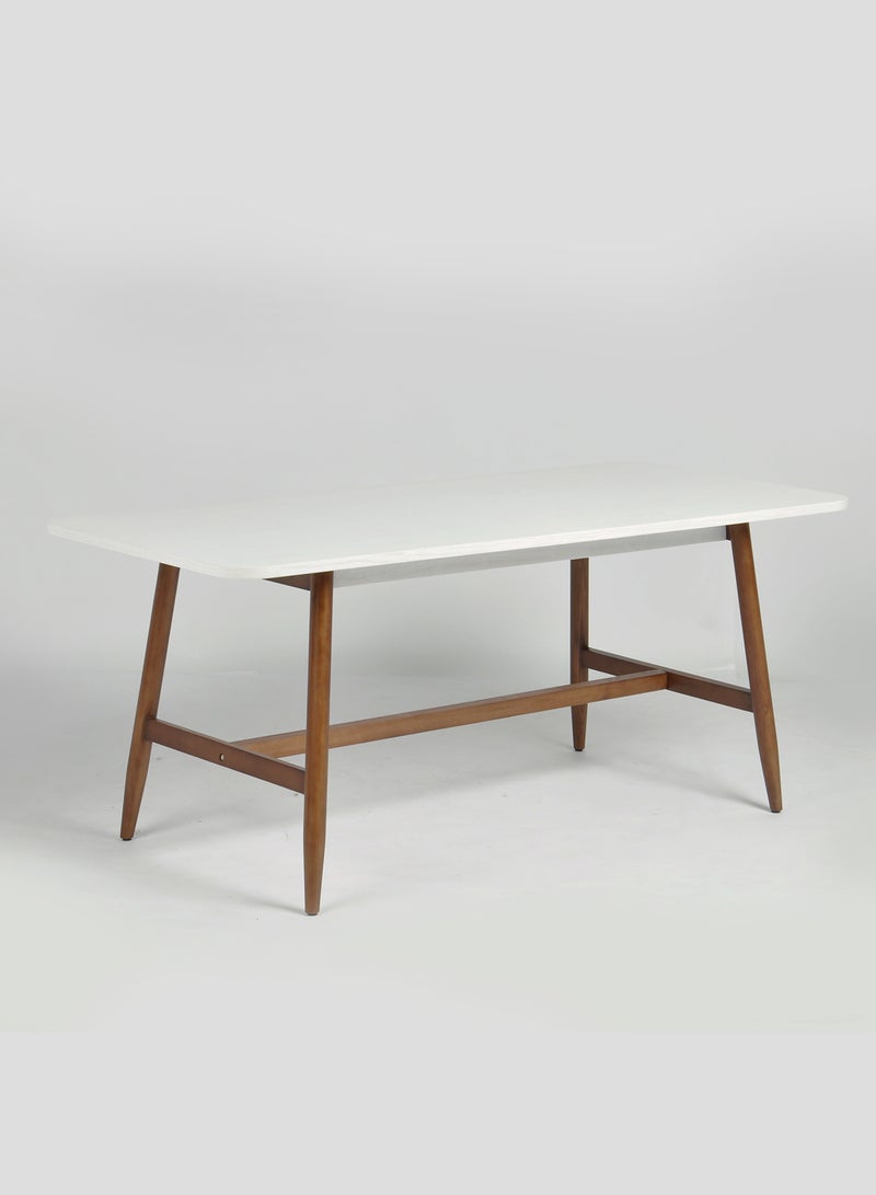 Dining Table - Modern Home Rectangular - White 180*80*75cm - v1653486632/N46621831A_2