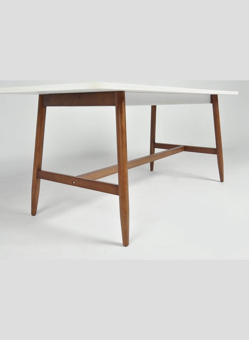 Dining Table - Modern Home Rectangular - White 180*80*75cm - v1653486634/N46621831A_5