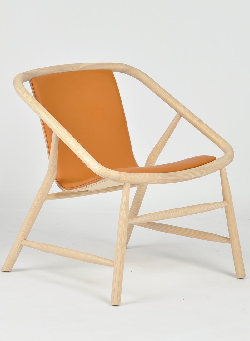 Switch Armchair In Wooden Legs Orange 63*68*73cm  - Image 2
