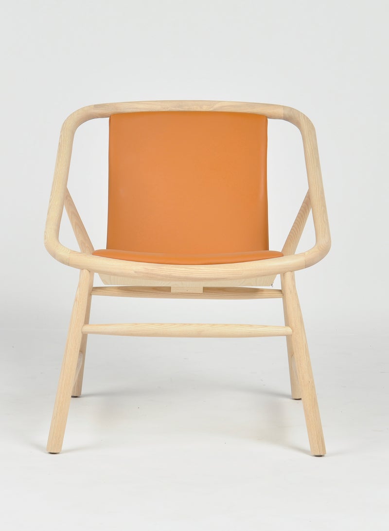 Switch Armchair In Wooden Legs Orange 63*68*73cm  - Image 1