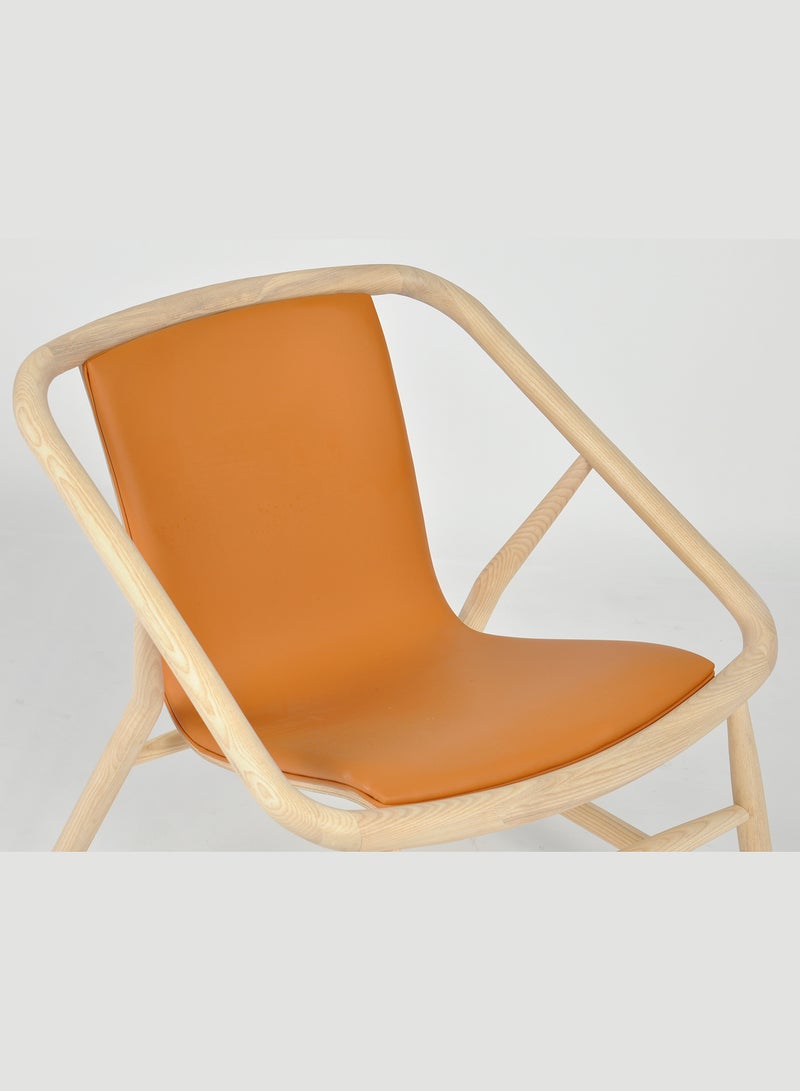 Switch Armchair In Wooden Legs Orange 63*68*73cm  - Image 3