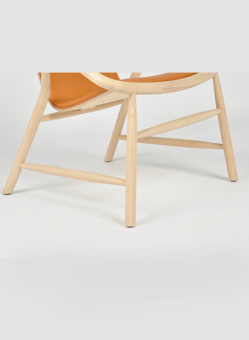 Switch Armchair In Wooden Legs Orange 63*68*73cm  - Image 5
