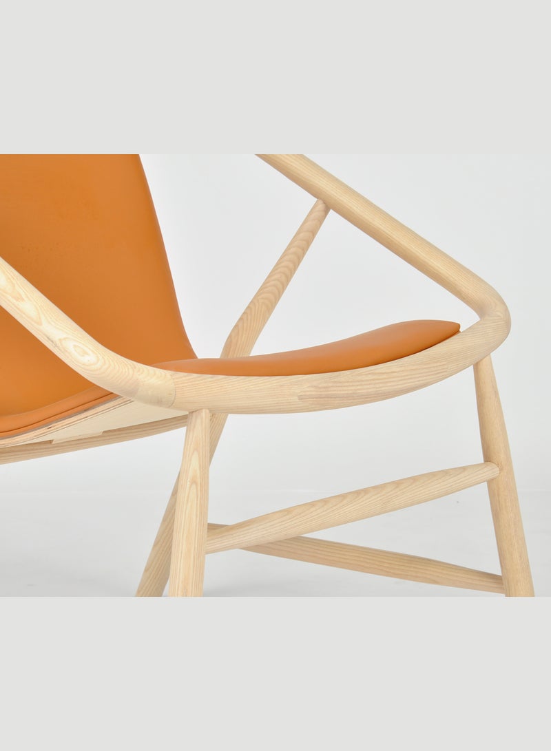 Switch Armchair In Wooden Legs Orange 63*68*73cm  - Image 4