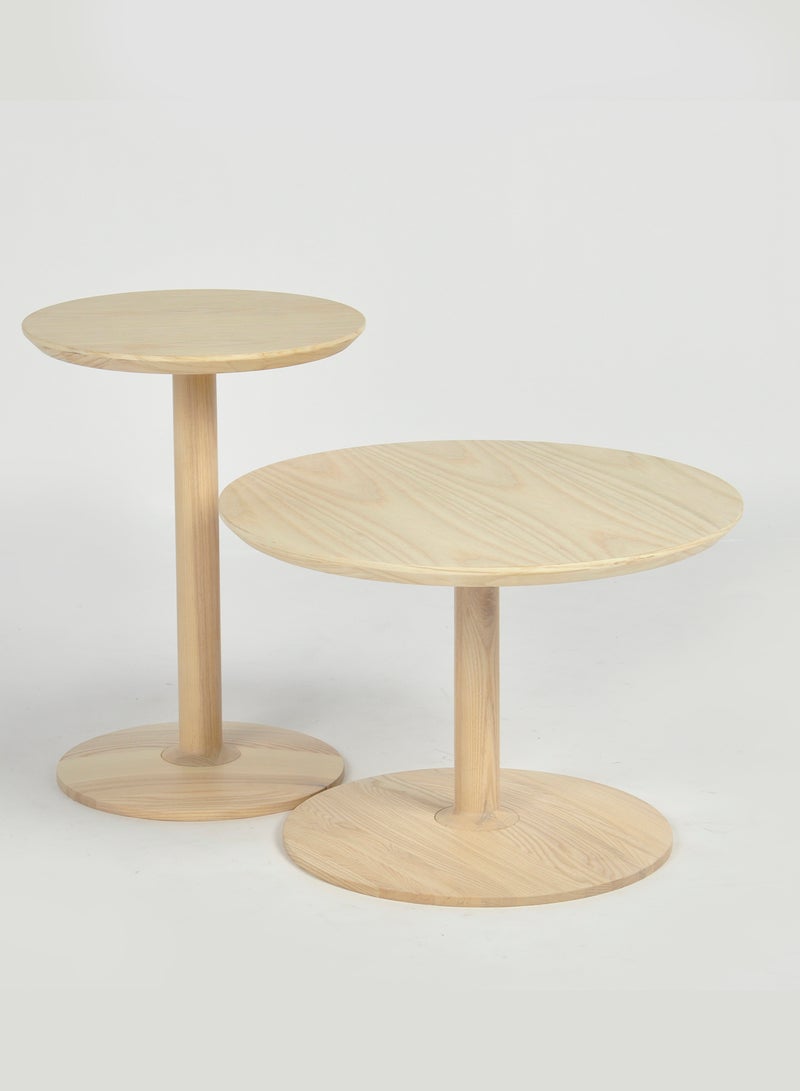 Switch - Side Table - Used Next To Sofa As Coffee Corner - Natural 38*38*53cm - Image 1