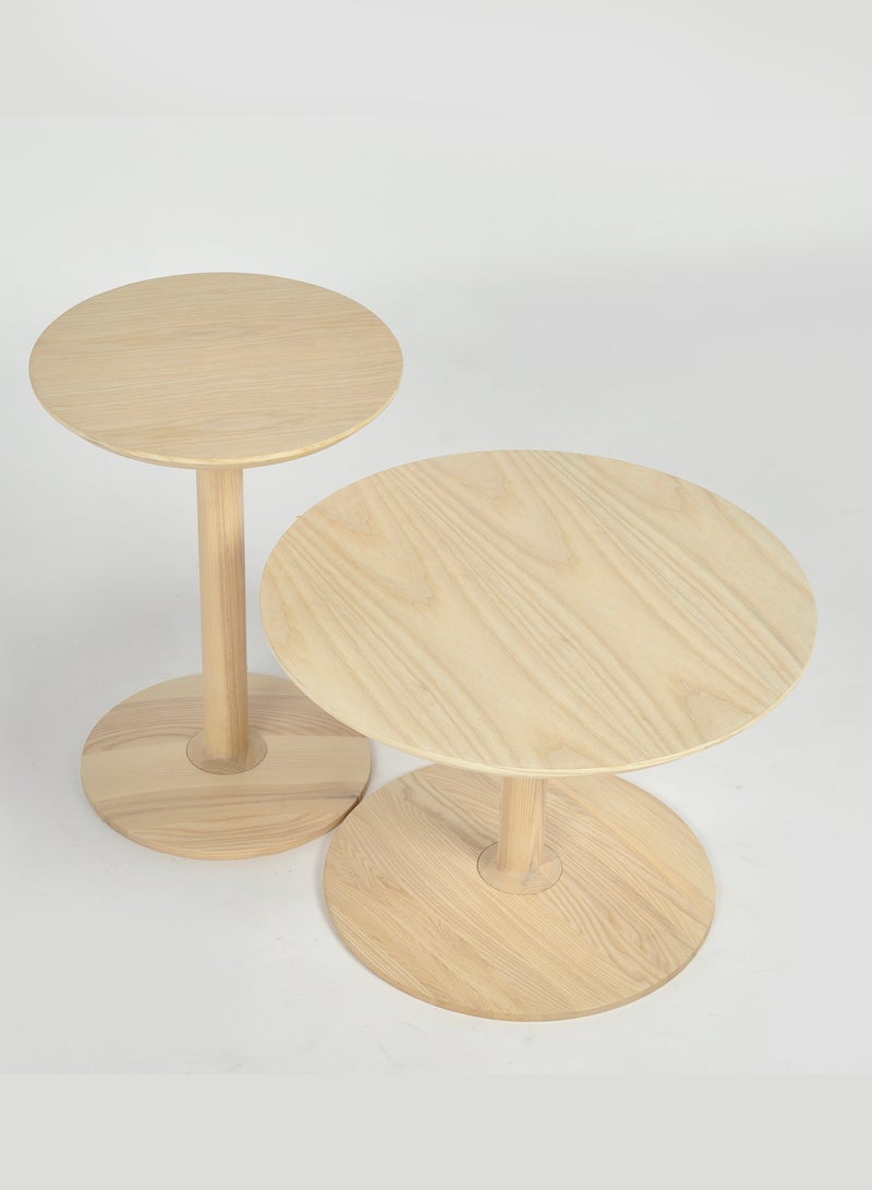 Switch - Side Table - Used Next To Sofa As Coffee Corner - Natural 38*38*53cm - Image 1