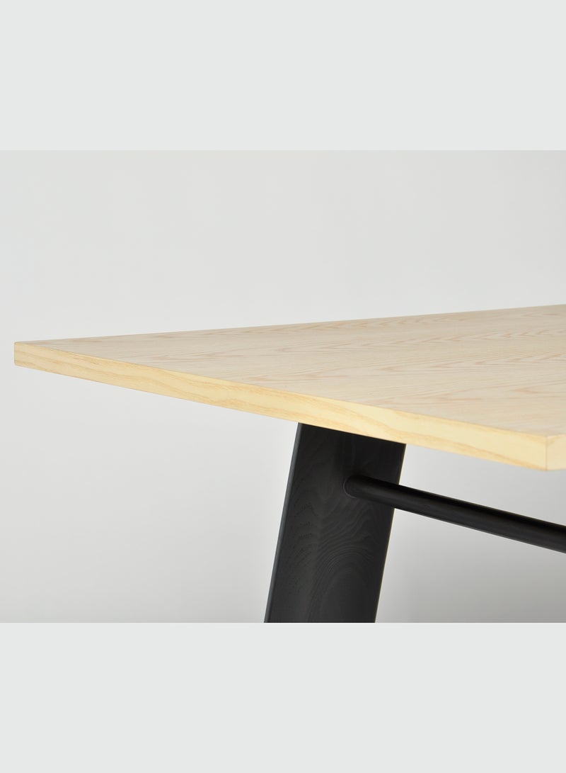 سويتش طاولة طعام بتصميم مستطيل للمنزل العصري مقاس 180 × 80 × 75 سم، لون ناتشورال ناتشورال 180*80*75سم  - Image 4