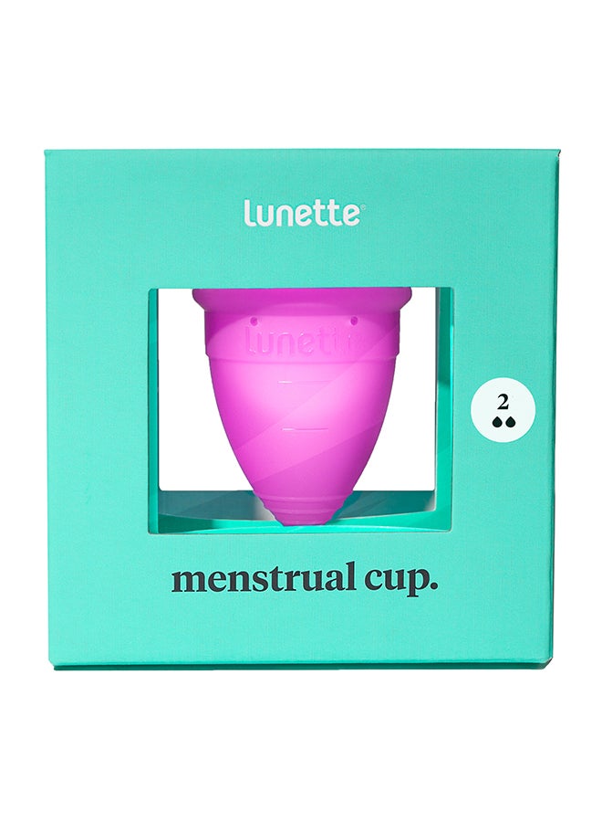لونيت - Reusable Menstrual Cup Model 2 for Moderate to Heavy Flow Violet 30ml - Image 1