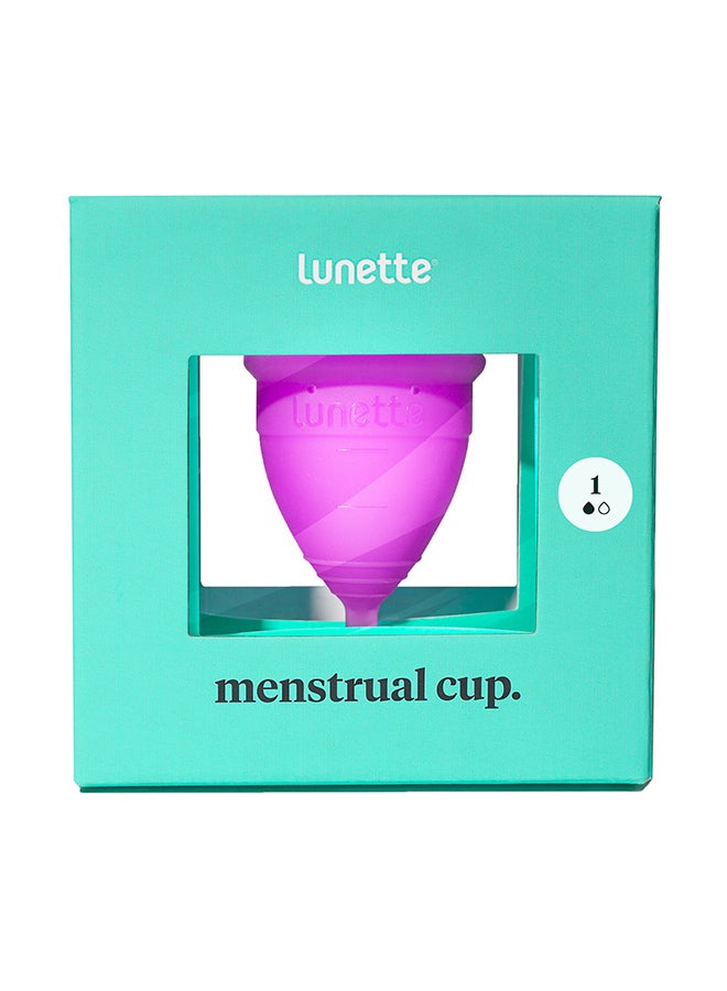 Lunette - Reusable Menstrual Cup Model 1 for Light to Moderate Flow Violet 25ml - Image 1