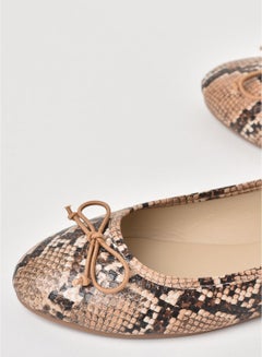 Aila Dyed Ballerina Snake Print-Taupe  - Image 3