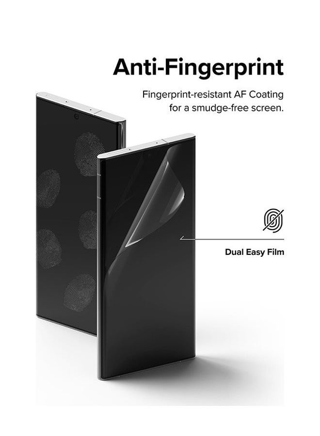 Ringke Dual Easy Film [2 Pack] for Samsung Galaxy S22 Ultra 5G Screen Protector,Anti-Dust,Full Coverage HD Quality Easy Application Clear - Image 5