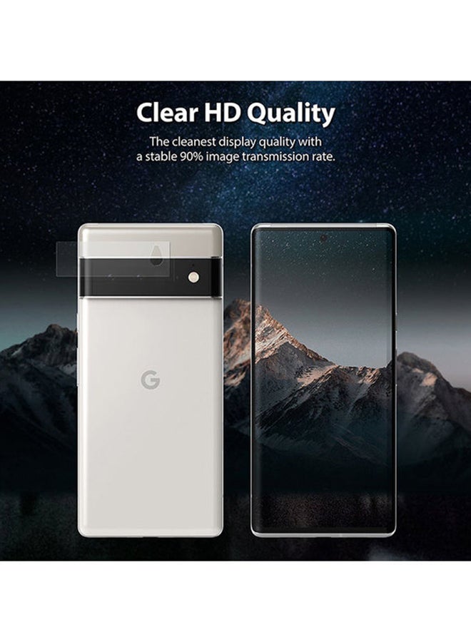 Ringke Glass Camera Protector  [3 Pack] for Google Pixel 6 Pro Lens Protector, Ultra-Thin, Case-Friendly Full-Cover - Clear - Image 4
