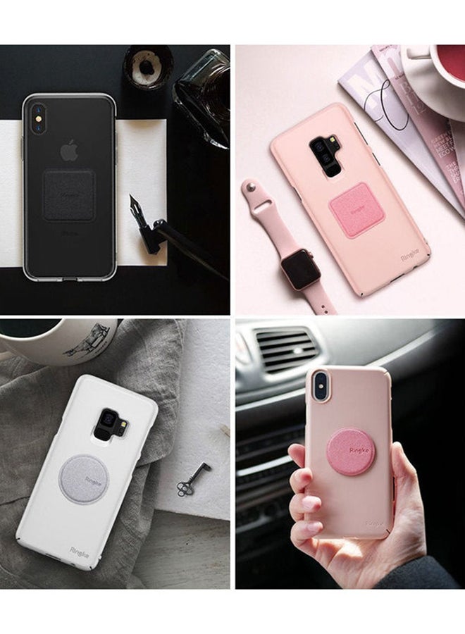 Ringke Magnetic Mount Replacement Metal Plate Kit 3M Adhesive Pads for Magnet Phone Car Mount (Pack of 2) - Black - Image 4