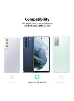 Ringke Fusion Shockproof Bumper Cover, Rugged Protective Phone Cover Compatible With Samsung Galaxy S21 FE 5G Clear  - Image 2