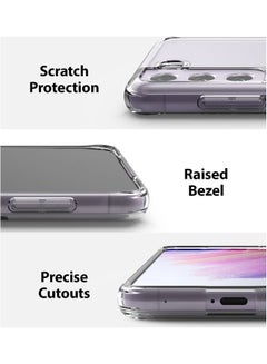 Ringke Fusion Shockproof Bumper Cover, Rugged Protective Phone Cover Compatible With Samsung Galaxy S21 FE 5G Clear  - Image 5