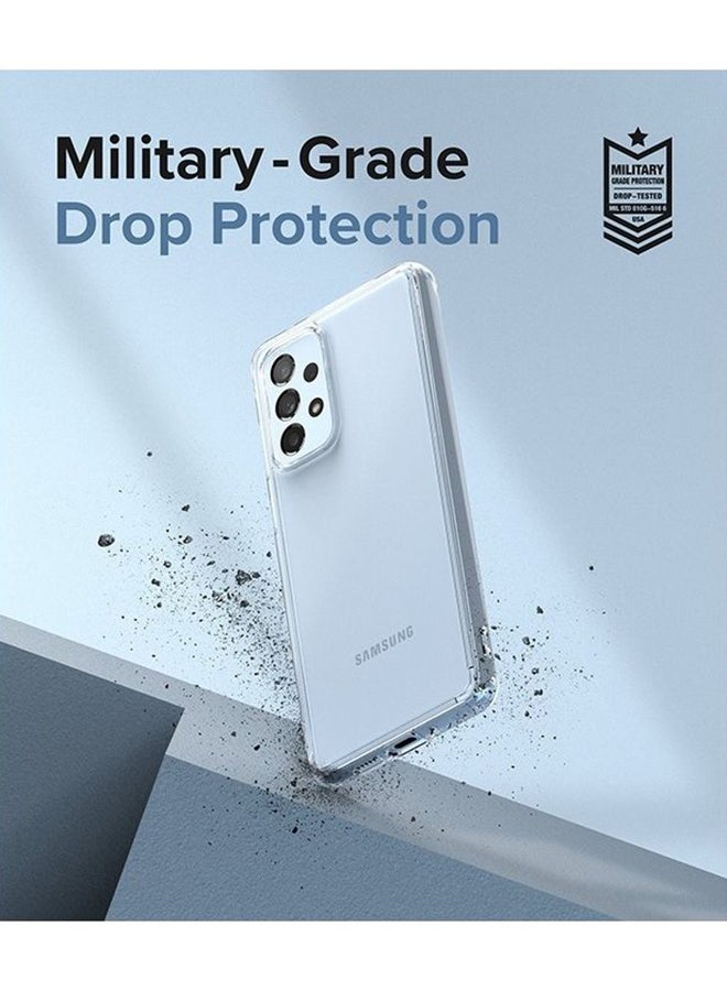 Ringke Fusion Compatible with Samsung Galaxy A73 5G (2022) Case, Anti-Fingerprint Frosted Hard Back Shockproof TPU Bumper Cover - Camo Black - Image 5