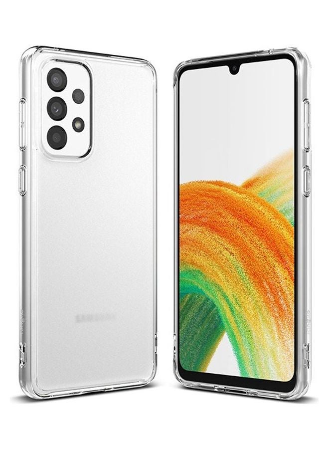 Ringke Fusion Compatible with Samsung Galaxy A33 5G Case Transparent Thin Hard Back Shockproof TPU Bumper Cover Matte Clear - Image 1
