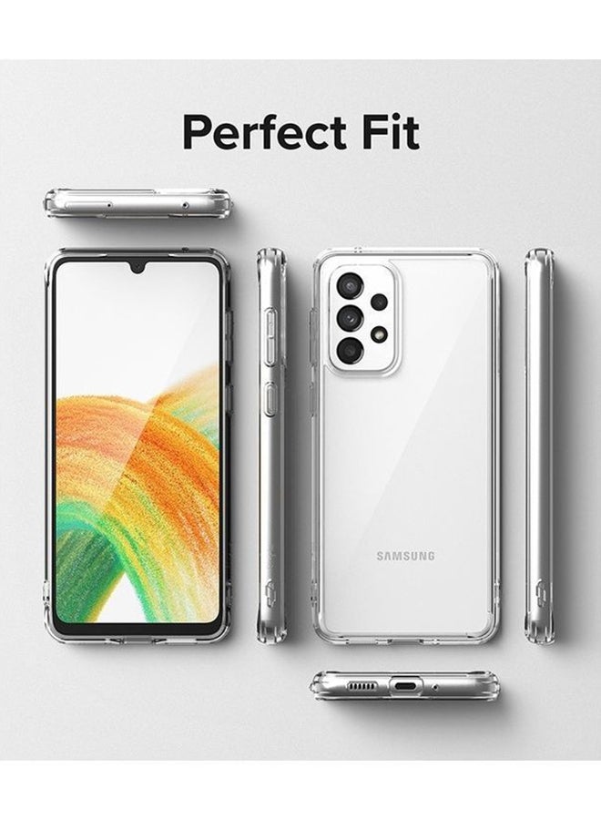 Ringke Fusion Compatible with Samsung Galaxy A33 5G Case Transparent Thin Hard Back Shockproof TPU Bumper Cover Matte Clear - Image 5