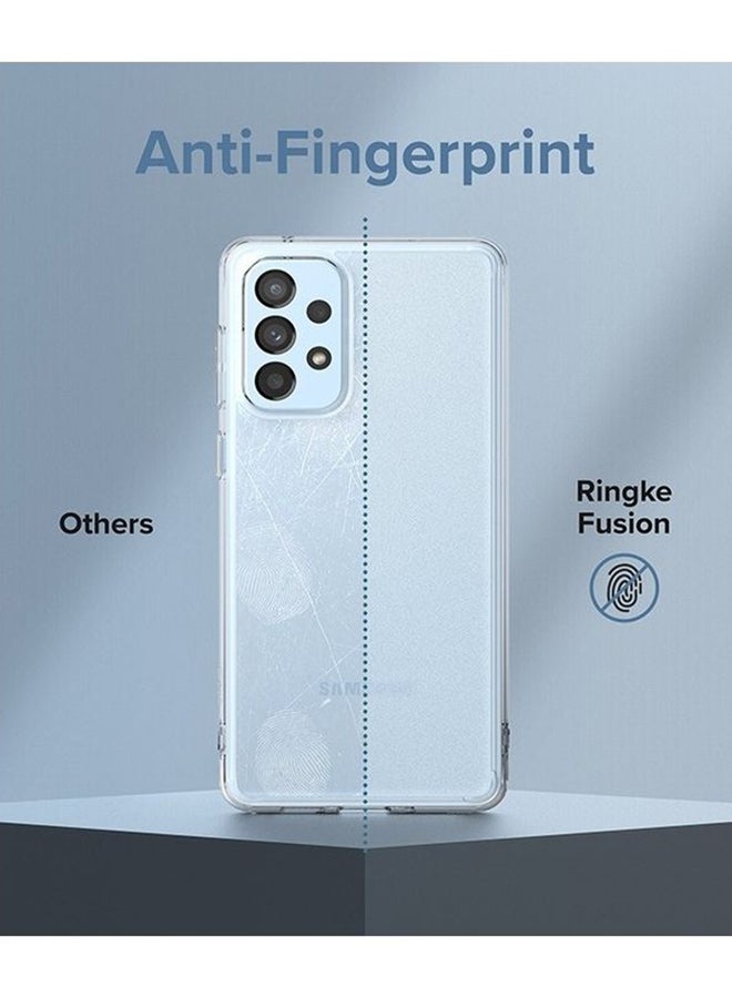 Fusion Compatible with Samsung Galaxy A73 5G (2022) Case Anti-Fingerprint Frosted Hard Back Shockproof TPU Bumper Cover - Clear - v1653544906/N53318789A_4