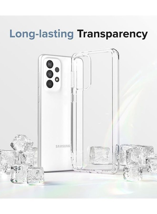 Ringke Fusion Compatible with Samsung Galaxy A33 5G Case, Transparent Thin Hard Back Shockproof TPU Bumper Cover - Clear - Image 3