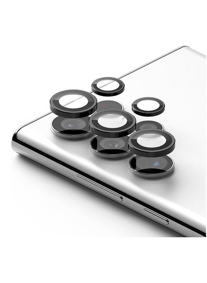 Ringke - Camera Lens Frame Glass Compatible with Samsung Galaxy S22 Ultra Galaxy S22 Ultra 5G, Anti-Scratch Tempered Glass Camera Lens Protector - Black - Image 1
