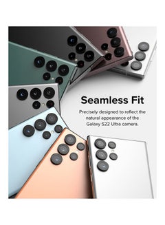 Ringke Camera Lens Frame Glass Compatible with Samsung Galaxy S22 Ultra Galaxy S22 Ultra 5G, Anti-Scratch Tempered Glass Camera Lens Protector - Black  - Image 5