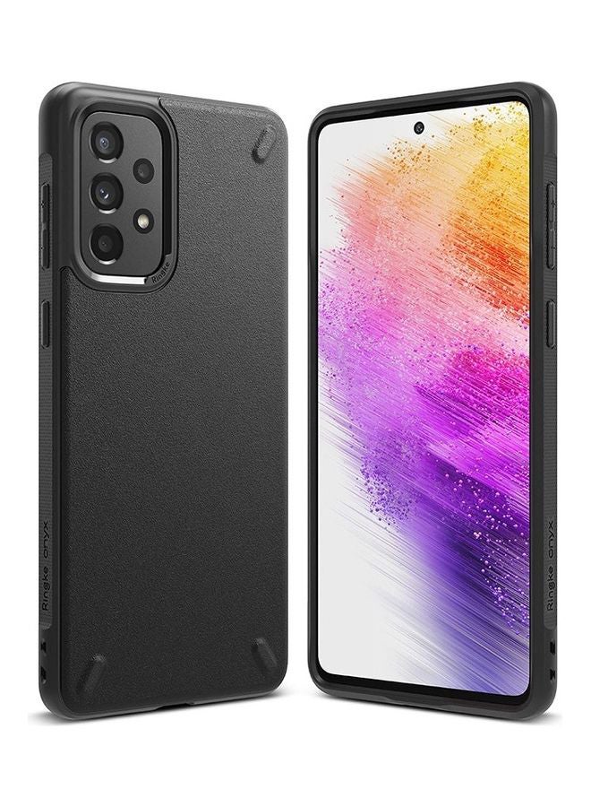 Ringke Onyx Compatible with Samsung Galaxy A73 5G (2022) Case, Shockproof Rugged Heavy Duty Non-Slip Flexible TPU Cover - Black - Image 1