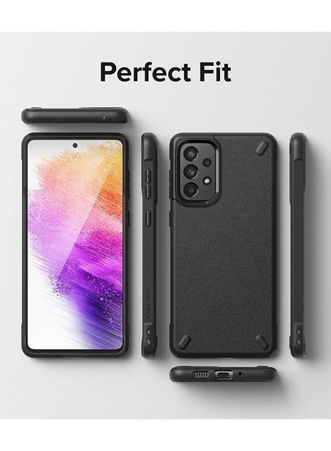 Onyx Compatible with Samsung Galaxy A73 5G (2022) Case, Shockproof Rugged Heavy Duty Non-Slip Flexible TPU Cover - Black - v1653544910/N53318793A_7