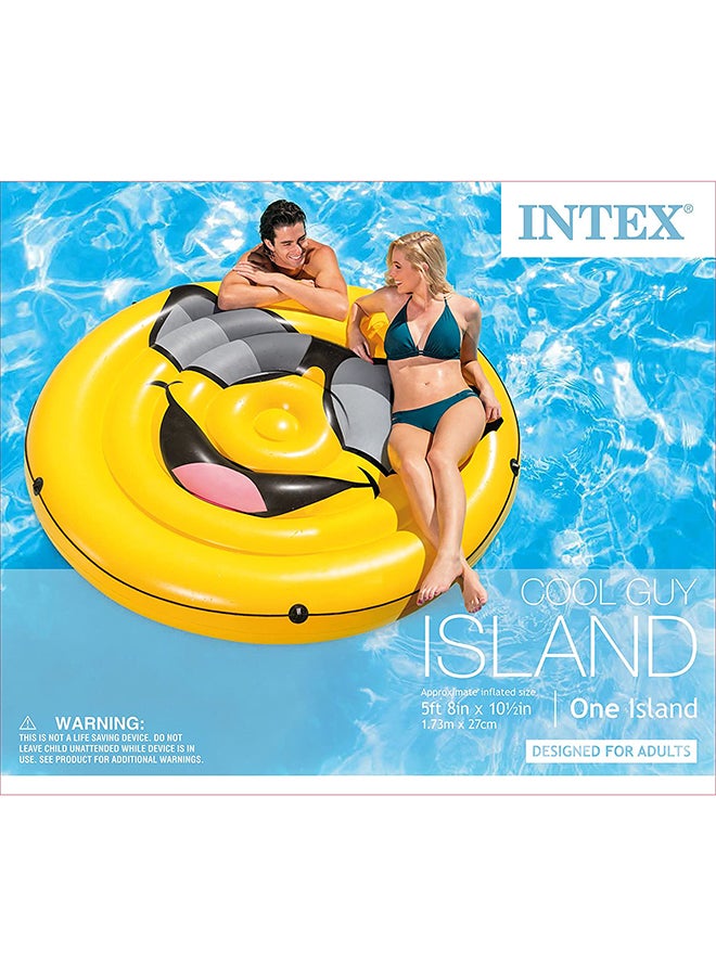 INTEX - Cool Guy Island Inflatable Pool Float Lounge 68x68x10.5inch - Image 1
