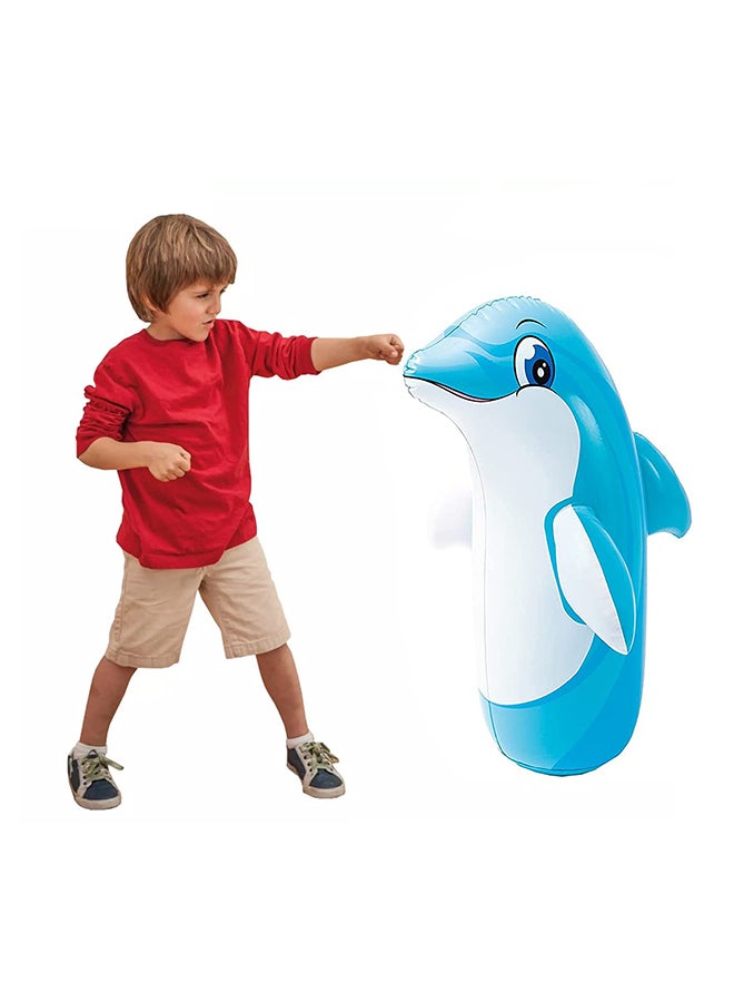 انتكس كيس ملاكمة على شكل دولفين  ثلاثي الأبعاد قابل للنفخ 97x61سم - Image 3