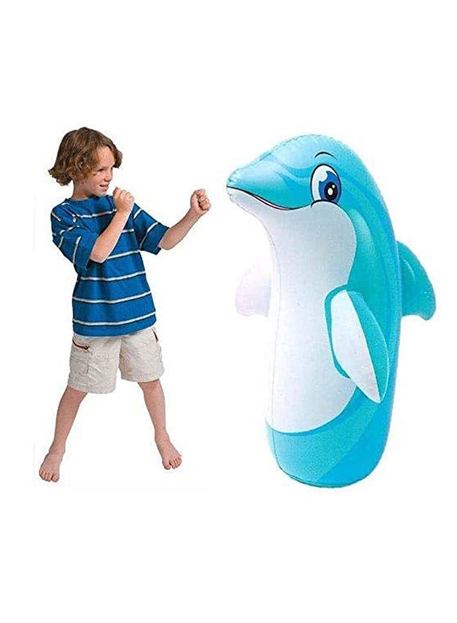 انتكس كيس ملاكمة على شكل دولفين  ثلاثي الأبعاد قابل للنفخ 97x61سم - Image 4