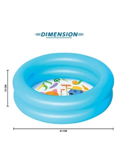 Bestway 2-Ring Baby Pool, Round - Blue 61x15cm  - Image 3