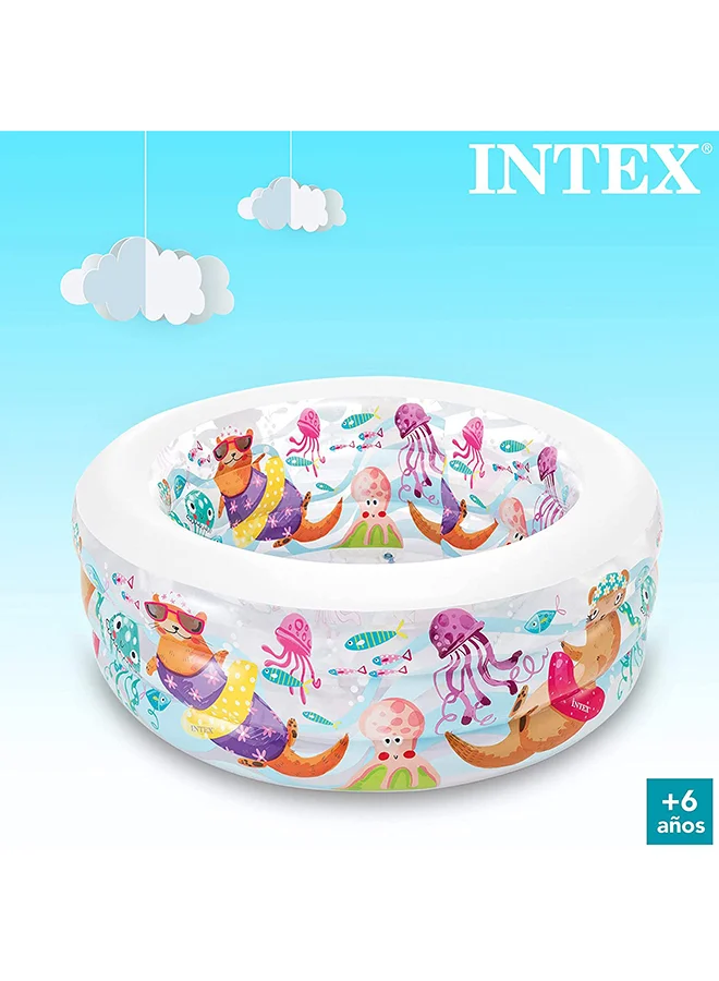 INTEX Aquarium Inflatable Foldable Portable Lightweight Swimming Pool 152x56cm 152x56cm
