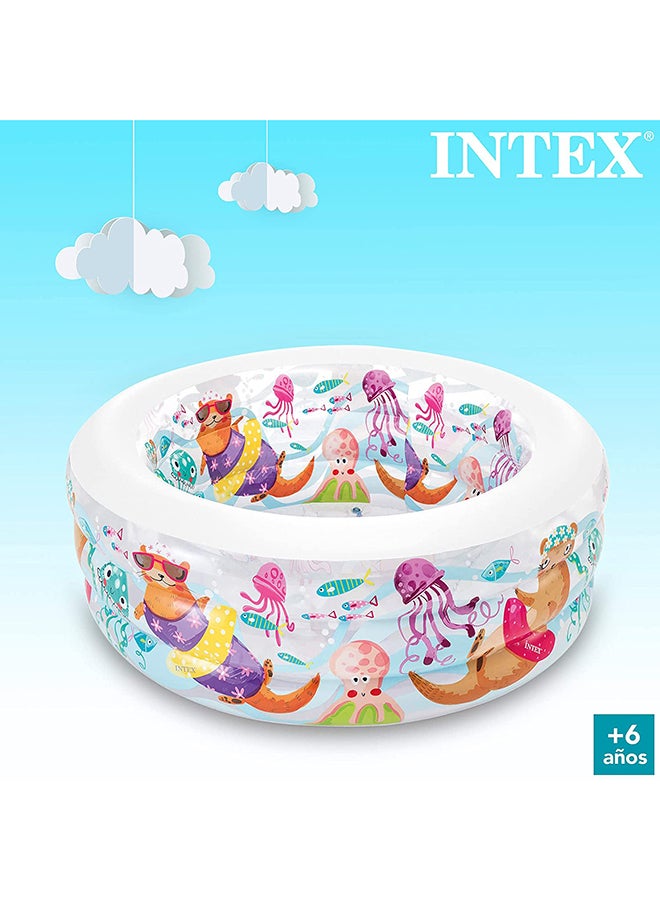 INTEX - Aquarium Inflatable Foldable Portable Lightweight Swimming Pool 152x56cm - Image 1