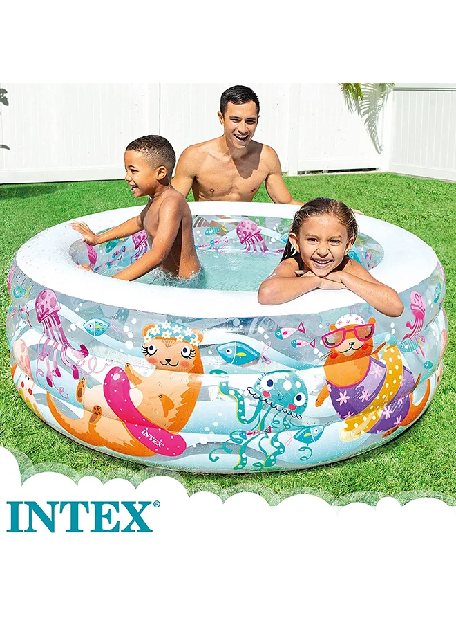 INTEX Aquarium Inflatable Foldable Portable Lightweight Swimming Pool 152x56cm 152x56cm