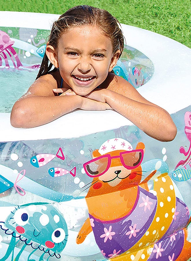 INTEX - Aquarium Inflatable Foldable Portable Lightweight Swimming Pool 152x56cm - Image 1