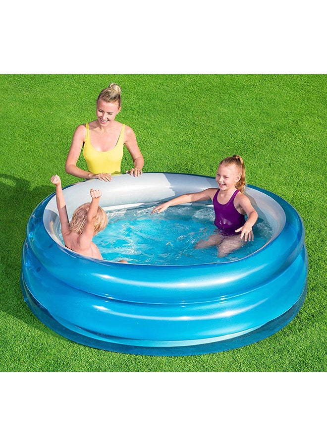 بست واي حوض سباحة ميتاليك بهيكل من 3 حلقات طراز 51042 67x21بوصة - Image 4